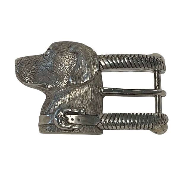 Large Labrador Barry Kieselstein-Cord Belt Sterling Silver Numbered Vintage 1989 - Picture 3 of 15